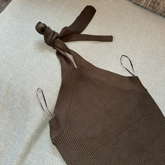 Dynamite Halter Dress  w/ Slit - Picture 3 of 8